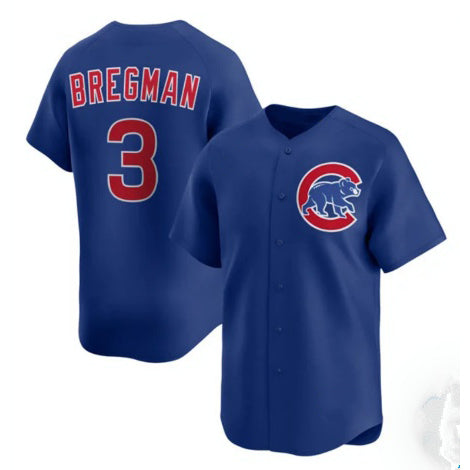 Chicago Cubs #3 Alex Bregman Royal MWATKINS Limited Stitched Jersey