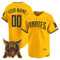 Custom Pittsburgh Pirates Gold MWATKINS 2026 City Connect Stadium Stitched Jersey