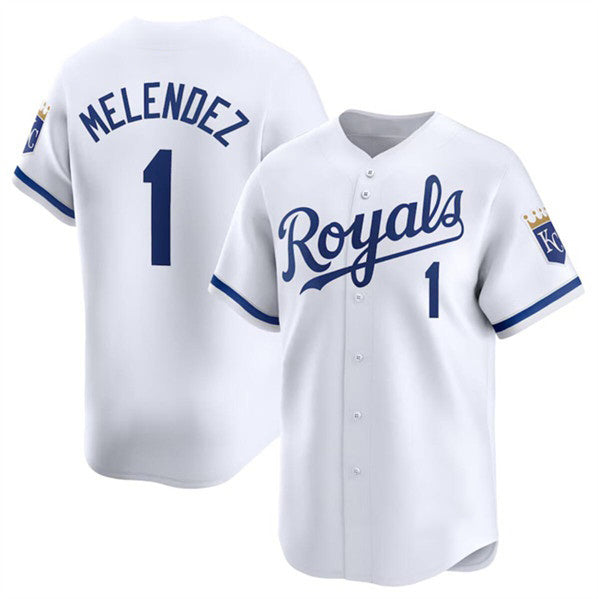 Kansas City Royals #1 MJ Melendez White MWATKINS 2024 Home Limited Stitched Jersey