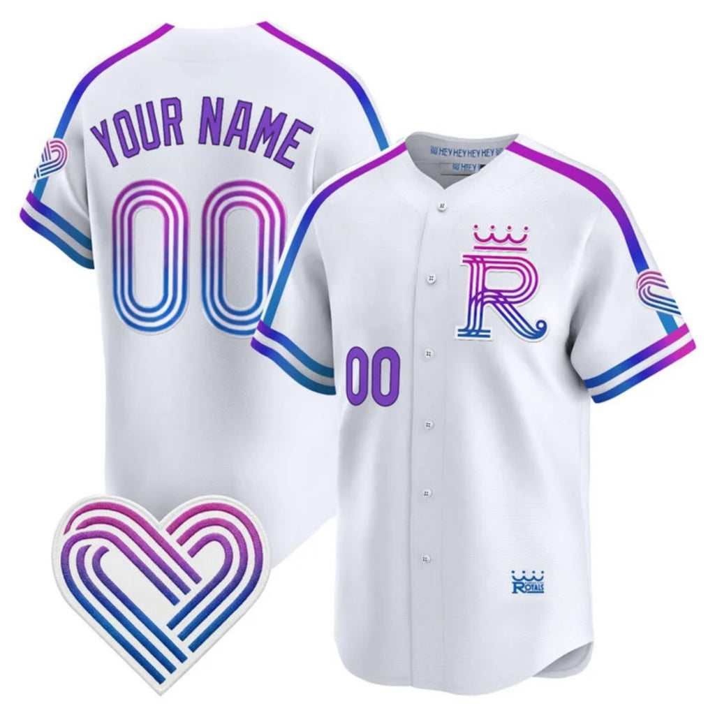 Custom Kansas City Royals White MWATKINS 2026 City Connect Stadium Stitched Jersey