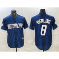 Detroit Tigers #8 Matt Vierling Navy MWATKINS 2024 City Connect Cool Base Limited Stitched Jersey