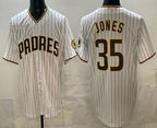 San Diego Padres #35 Randy Jones White MWATKINS Cool Base Jersey