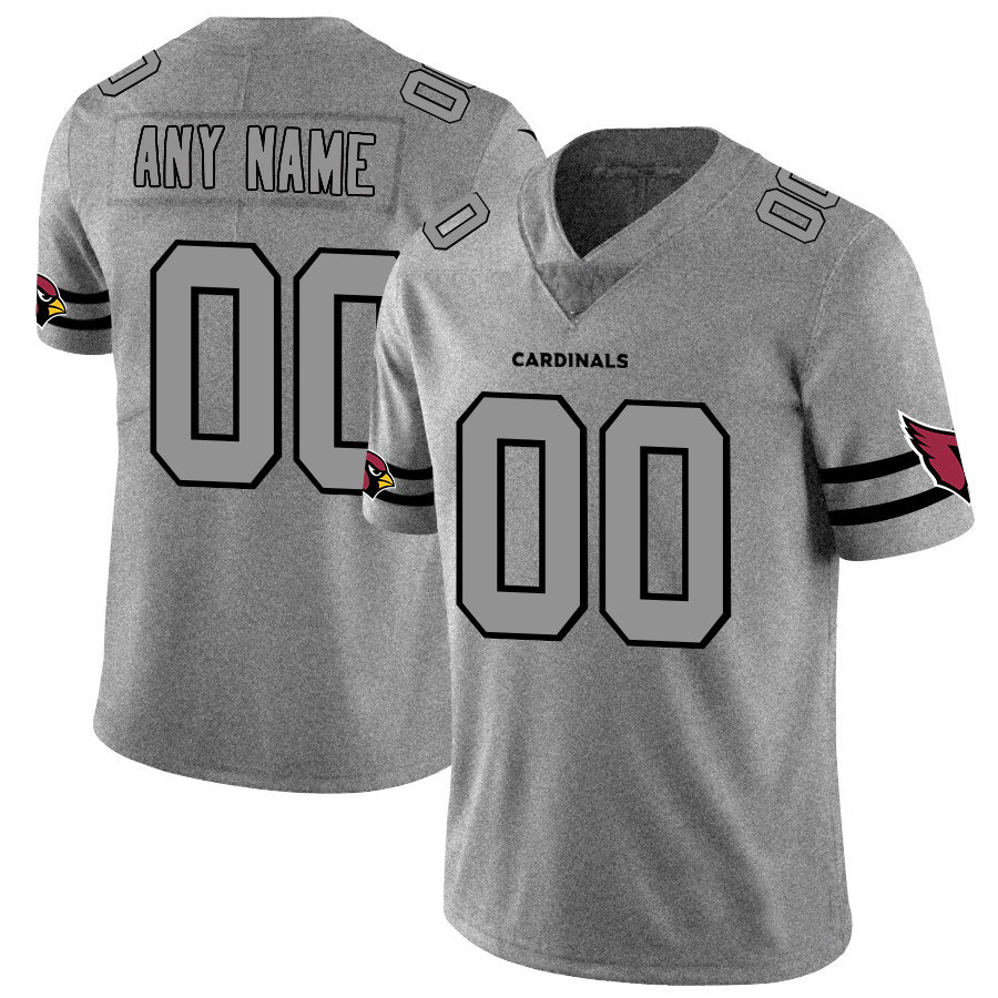 Custom A.Cardinals 2019 Gray Gridiron Gray MWATKINS Vapor Untouchable Limited Jersey