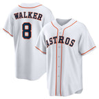 Houston Astros #8 Christian Walker White MWATKINS Home Replica Jersey