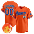 Custom Texas Rangers x Dragon Ball Orange MWATKINS Vapor Premier Limited Jersey - All Stitched