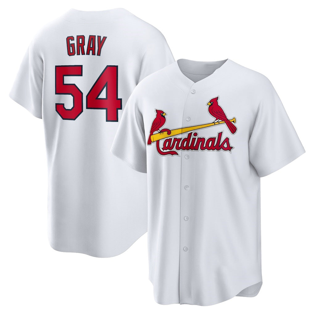 St. Louis Cardinals #54 Sonny Gray White MWATKINS Home Replica Jersey