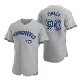 Toronto Blue Jays #90 Adam Cimber Gray MWATKINS Road Flex Base Player Jersey