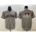 Arizona Diamondbacks Gray MWATKINS Team Big Logo Cool Base Stitched Jerseys
