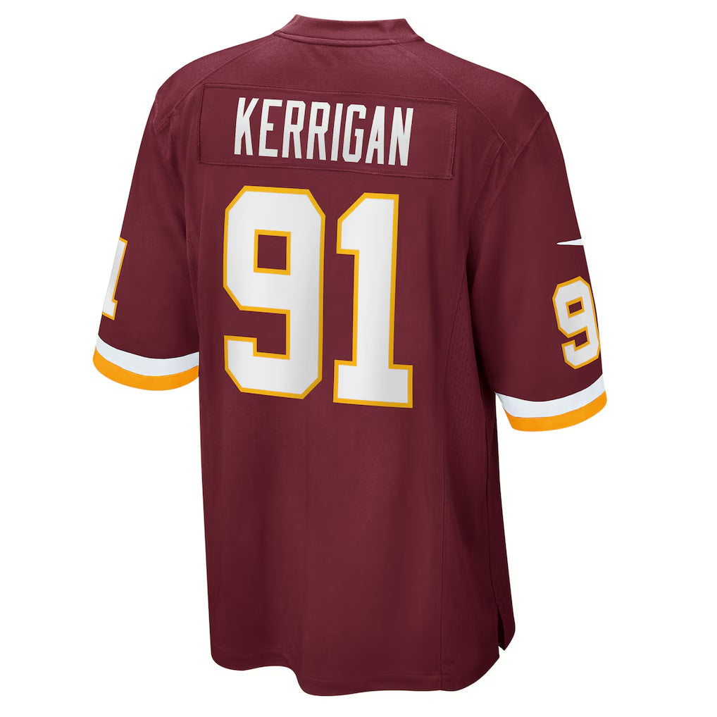 W.Football Team #91 Ryan Kerrigan Burgundy MWATKINS Game Jersey
