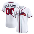 Custom Atlanta Braves White MWATKINS Home Elite Jersey