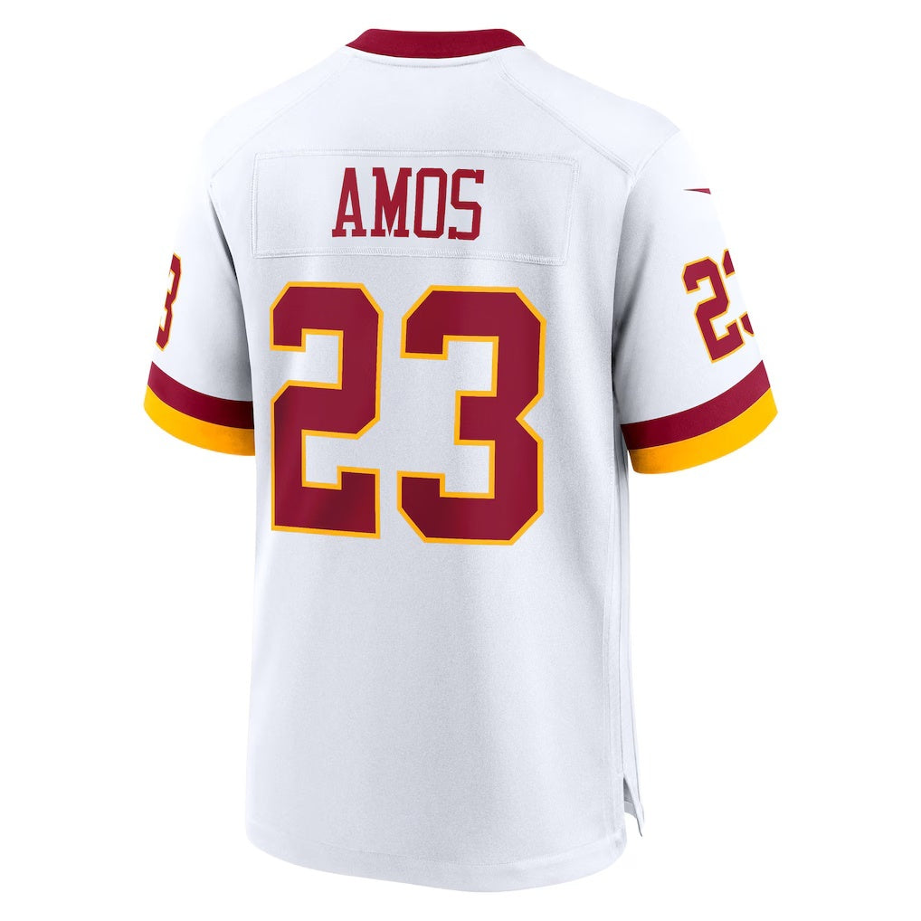 W.Commanders #23 Trey Amos White MWATKINS Game Jersey