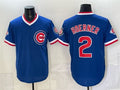 Chicago Cubs #2 Nico Hoerner Royal MWATKINS 150th Anniversary Throwback Vapor Limited Stitched Jersey