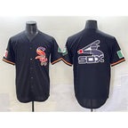 Chicago White Sox Team Big Logo Black MWATKINS Mexico Limited Stitched Jersey