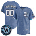 Custom Washington Nationals ACTIVE PLAYER Blue MWATKINS 2025 City Connect Limited Stitched Jersey