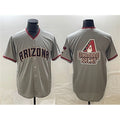Arizona Diamondbacks Gray MWATKINS Team Big Logo Cool Base Stitched Jersey 2