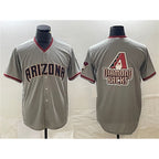 Arizona Diamondbacks Gray MWATKINS Team Big Logo Cool Base Stitched Jersey 2