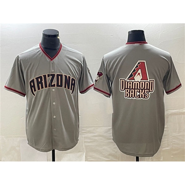 Arizona Diamondbacks Gray MWATKINS Team Big Logo Cool Base Stitched Jersey 2