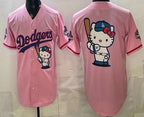 Los Angeles Dodgers Pink MWATKINS Hello Kitty Big Logo 2025 World Series Champions Limited Jersey