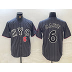New York Mets #6 Starling Marte Gray MWATKINS 2024 City Connect Cool Base Stitched Jerseys