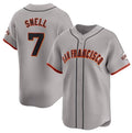 San Francisco Giants #7 Blake Snell Gray MWATKINS Away Limited Stitched Jersey