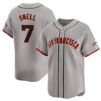 San Francisco Giants #7 Blake Snell Gray MWATKINS Away Limited Stitched Jersey