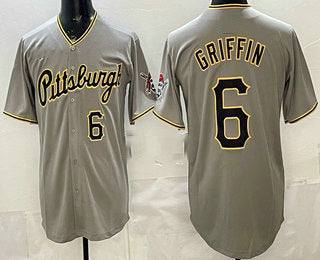 Pittsburgh Pirates #6 Konnor Griffin Grey MWATKINS Limited Jersey