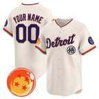 Custom Detroit Tigers x Dragon Ball Cream MWATKINS Vapor Premier Limited Jersey - All Stitched
