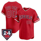 Custom Los Angeles Angels 2024 Spring Training Patch Vapor Premier Limited Jersey ¨C Red MWATKINS