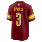 W.Commanders #3 Will Harris Burgundy MWATKINS Team Game Jersey