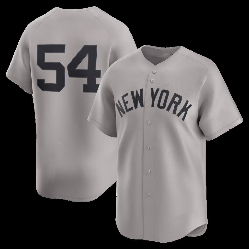 New York Yankees #54 Max Fried Gray MWATKINS Road Limited Player Jersey 2