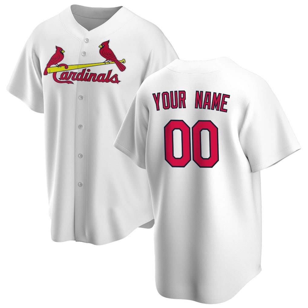 Custom St. Louis Cardinals White MWATKINS Home Replica Jersey