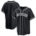 Colorado Rockies Blank Black MWATKINS Out Stitched Jersey