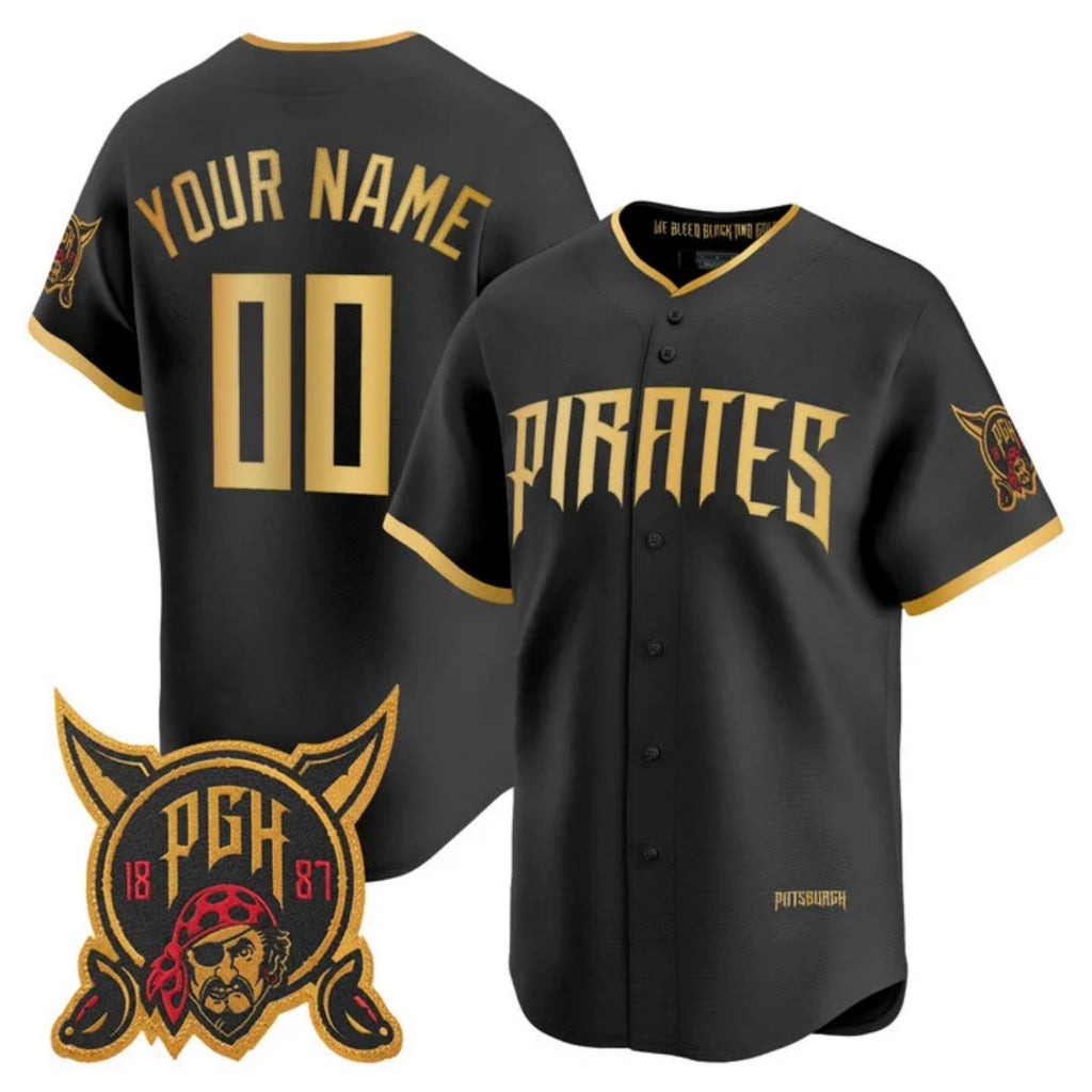 Custom Pittsburgh Pirates Black MWATKINS 2026 City Connect Stadium Stitched Jersey