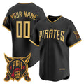 Custom Pittsburgh Pirates Black MWATKINS 2026 City Connect Stadium Stitched Jersey