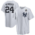 New York Yankees #24 Alex Verdugo White MWATKINS 2024 World Series Cool Base Stitched Jersey
