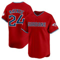 Cleveland Guardians #24 Triston McKenzie Red MWATKINS Alternate Limited Stitched Jersey