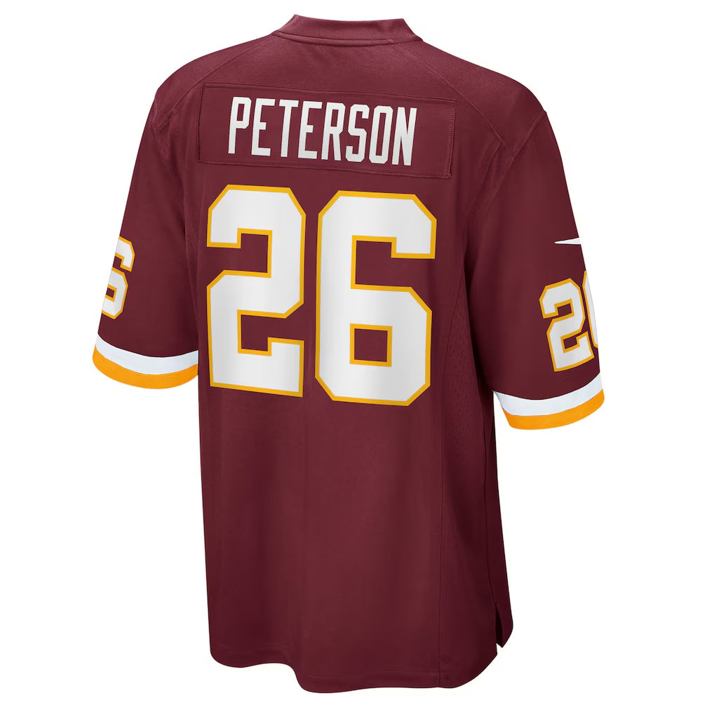 W.Football Team #26 Adrian Peterson Burgundy MWATKINS Game Jersey