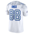 B.Bills #88 Dawson Knox White MWATKINS 22025 Rivalries Collection Limited Jersey