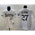 Houston Astros #27 Jose Altuve White MWATKINS Gothic 'Houston Born Barrio Raised' Limited Stitched Jersey