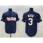 New York Yankees #3 Babe Ruth Navy MWATKINS Bronx Graffiti Vapor Limited Stitched Jersey