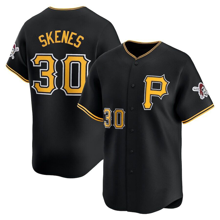 Pittsburgh Pirates #30 Paul Skenes Black MWATKINS Alt Limited Jersey