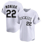 Colorado Rockies #22 Mickey Moniak White MWATKINS Home Limited Stitched Jersey