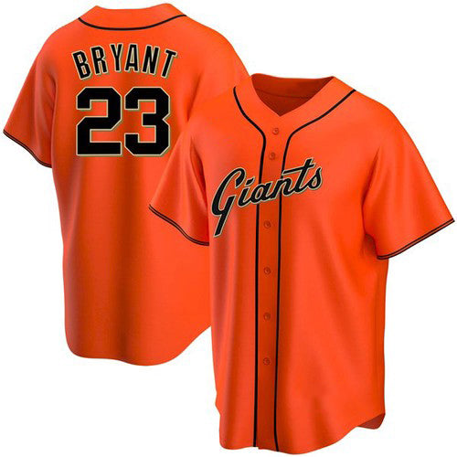 San Francisco Giants #23 Kris Bryant Orange MWATKINS Cool Base Jersey