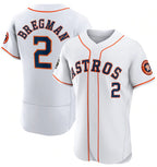 Houston Astros #2 Alex Bregman White MWATKINS 2022 World Series Flex Base Stitched Jersey