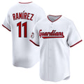 Cleveland Guardians #11 Jose Ramirez White MWATKINS Home Limited Stitched Jersey