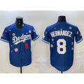 Los Angeles Dodgers #8 Enrique Hernandez Royal MWATKINS 2025 Tokyo Series Limited Stitched Jersey