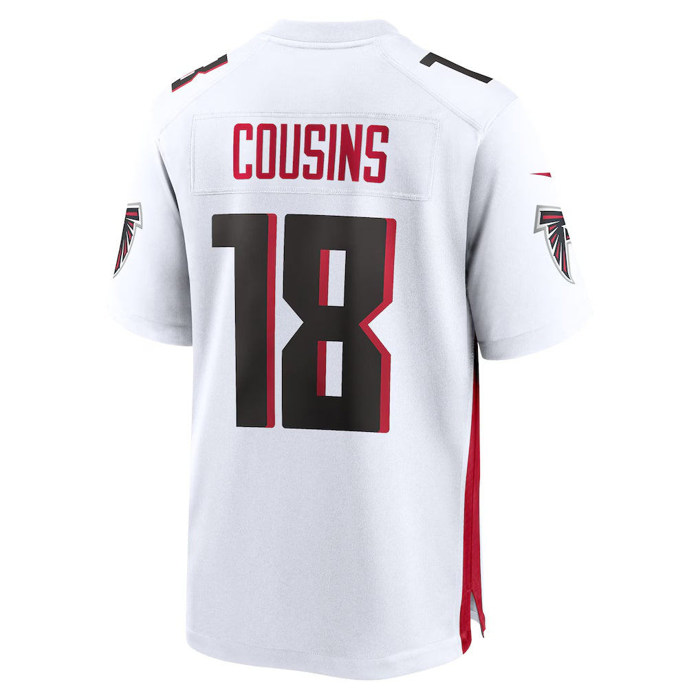 A.Falcons #18 Kirk Cousins White MWATKINS Game Player Jersey
