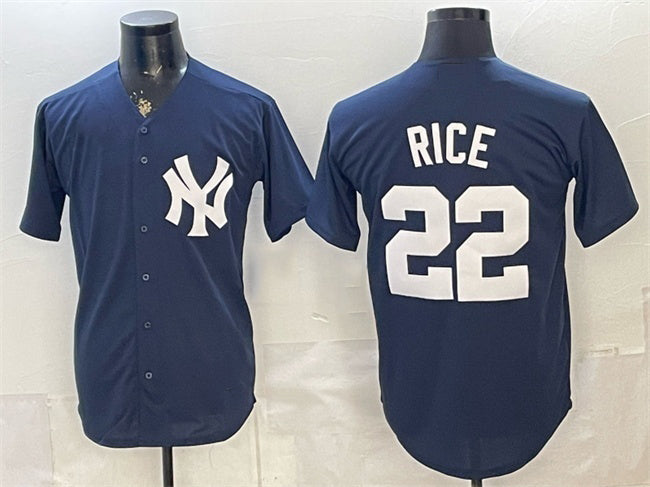 New York Yankees #22 Ben Rice Navy MWATKINS Stitched Jersey