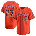 Houston Astros #27 Jose Altuve Orange MWATKINS Alternate Limited Player Jersey