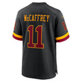 W.Commanders #11 Luke McCaffrey Black MWATKINS Hail Raiser Alternate Game Jersey
